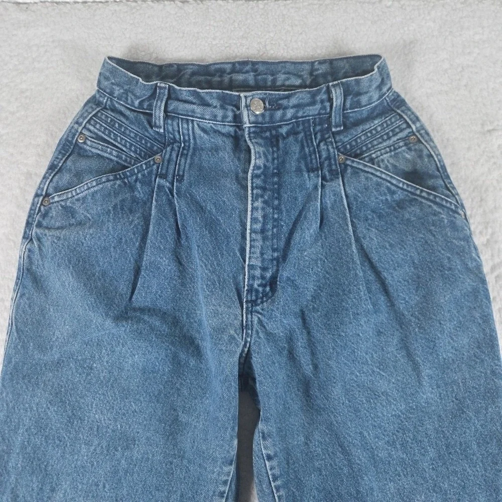 Vtg Roper Jeans Women Sz 13 Blue 80s‎ 90s Western High Rise Pleated Made In USA